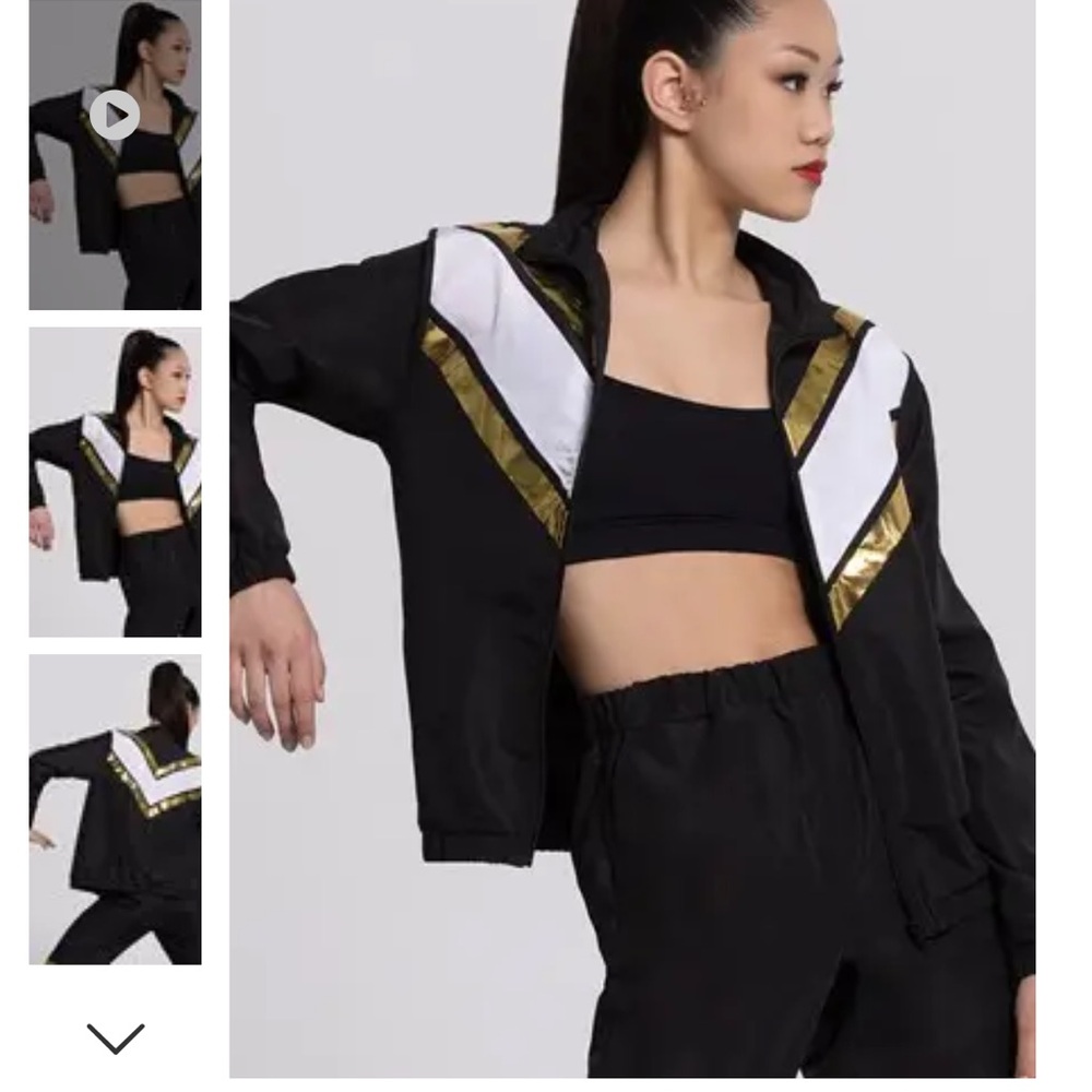 Weissman LARGE CHILD black and gold hip hop costume